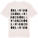 Vintage White t-shirt med Öglavången ordlek t-shirt