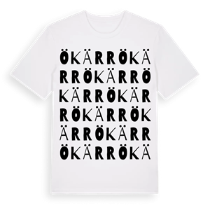 Ökärr ordlek t-shirt – ekologisk bomull t-shirt från Pinshirt