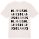 Vintage White t-shirt med Olahus ordlek t-shirt