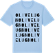 Blue Soul t-shirt med Olivelugn ordlek t-shirt
