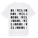 Olivelugn ordlek t-shirt