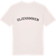 Vintage White t-shirt med Oljehamnen böjd t-shirt