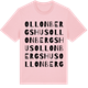 Pink Cotton t-shirt med Ollonbergshus ordlek t-shirt