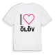 Jag älskar Ölöv t-shirt stort tryck