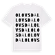 White t-shirt med Olovsdal ordlek t-shirt