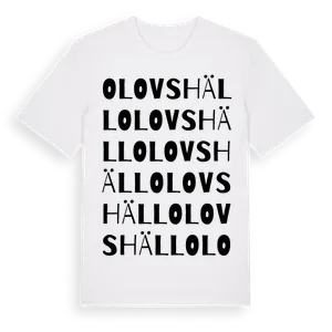 Olovshäll ordlek t-shirt – ekologisk bomull t-shirt från Pinshirt