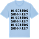 Blue Soul t-shirt med Olseröds sommarby ordlek t-shirt