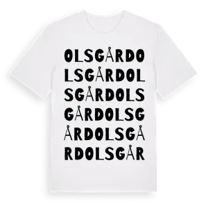 Olsgård ordlek t-shirt – ekologisk bomull t-shirt från Pinshirt