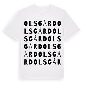 Olsgård ordlek t-shirt – ekologisk bomull t-shirt från Pinshirt