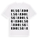 Olsgård ordlek t-shirt