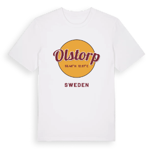 Olstorp cirkel t-shirt – ekologisk bomull t-shirt från Pinshirt