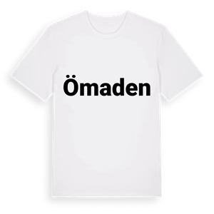 Ömaden fetstil t-shirt – ekologisk bomull t-shirt från Pinshirt
