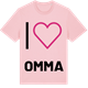 Pink Cotton t-shirt med Jag älskar Omma t-shirt stort tryck