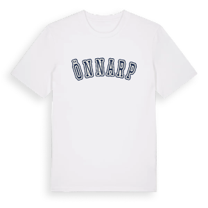 Önnarp college t-shirt – ekologisk bomull t-shirt från Pinshirt