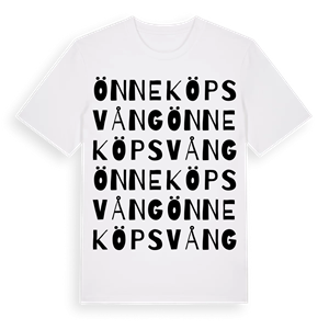 Önneköps vång ordlek t-shirt – ekologisk bomull t-shirt från Pinshirt