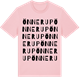 Pink Cotton t-shirt med Önnerup ordlek t-shirt