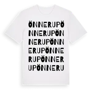 Önnerup ordlek t-shirt – ekologisk bomull t-shirt från Pinshirt