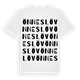White t-shirt med Önneslöv ordlek t-shirt