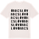Vintage White t-shirt med Önneslöv ordlek t-shirt