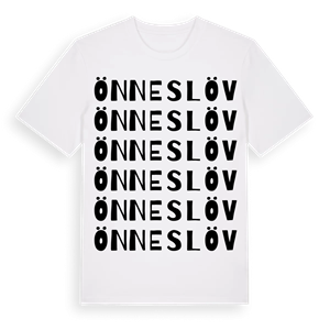 Önneslöv ordlek t-shirt – ekologisk bomull t-shirt från Pinshirt