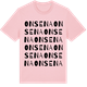 Pink Cotton t-shirt med Onsena ordlek t-shirt