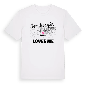 Någon i Önsvala älskar mig t-shirt – ekologisk bomull t-shirt från Pinshirt