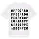 White t-shirt med Oppegård ordlek t-shirt