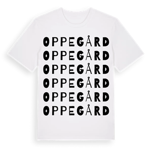 Oppegård ordlek t-shirt – ekologisk bomull t-shirt från Pinshirt