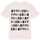 Vintage White t-shirt med Oppmanna ordlek t-shirt
