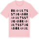 Pink Cotton t-shirt med Örahultsstugan ordlek t-shirt