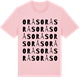 Pink Cotton t-shirt med Orås ordlek t-shirt
