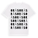 White t-shirt med Orås ordlek t-shirt