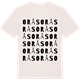 Vintage White t-shirt med Orås ordlek t-shirt