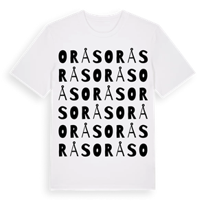 Orås ordlek t-shirt – ekologisk bomull t-shirt från Pinshirt