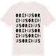 Vintage White t-shirt med Orehus ordlek t-shirt