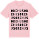 Pink Cotton t-shirt med Orehus ordlek t-shirt