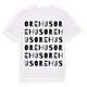 White t-shirt med Orehus ordlek t-shirt