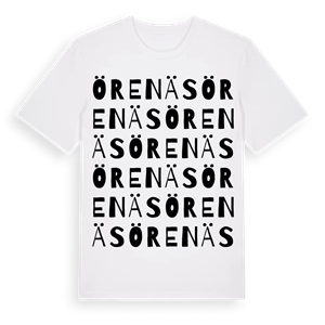 Örenäs ordlek t-shirt – ekologisk bomull t-shirt från Pinshirt