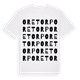 White t-shirt med Oretorp ordlek t-shirt