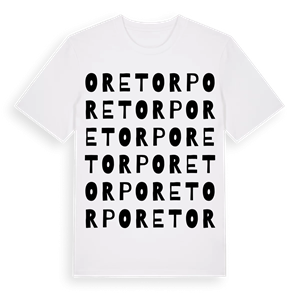 Oretorp ordlek t-shirt – ekologisk bomull t-shirt från Pinshirt