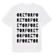 White t-shirt med Oretorp ordlek t-shirt