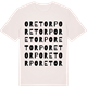 Vintage White t-shirt med Oretorp ordlek t-shirt