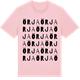 Pink Cotton t-shirt med Örja ordlek t-shirt