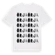 White t-shirt med Örja ordlek t-shirt