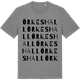 Mid Heather Gray t-shirt med Örkeshall ordlek t-shirt