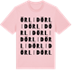Pink Cotton t-shirt med Örlid ordlek t-shirt