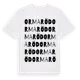 White t-shirt med Ormaröd ordlek t-shirt