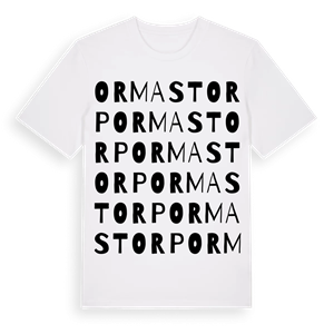 Ormastorp ordlek t-shirt – ekologisk bomull t-shirt från Pinshirt