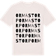 Vintage White t-shirt med Ormastorp ordlek t-shirt