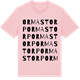 Pink Cotton t-shirt med Ormastorp ordlek t-shirt